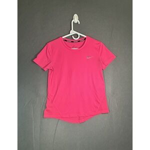 Nike Running Dri-Fit T-Shirt XS Women's Pink Athletic Sports Top Lightweight